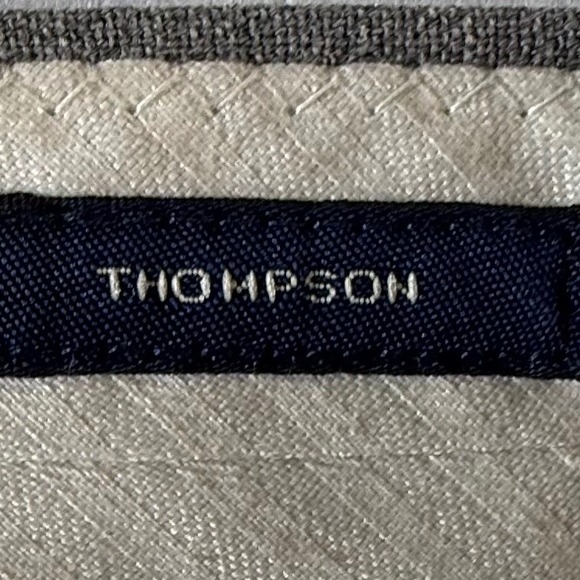 J Crew Voyage Thompson Wool Dress Pants Men's 34x26 (Actual) Gray Flat Front - Picture 5 of 10